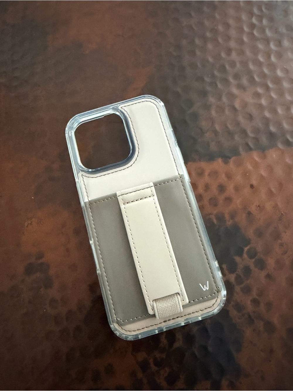 Walli Cases Sierra Beige Card Pocket Phone Case